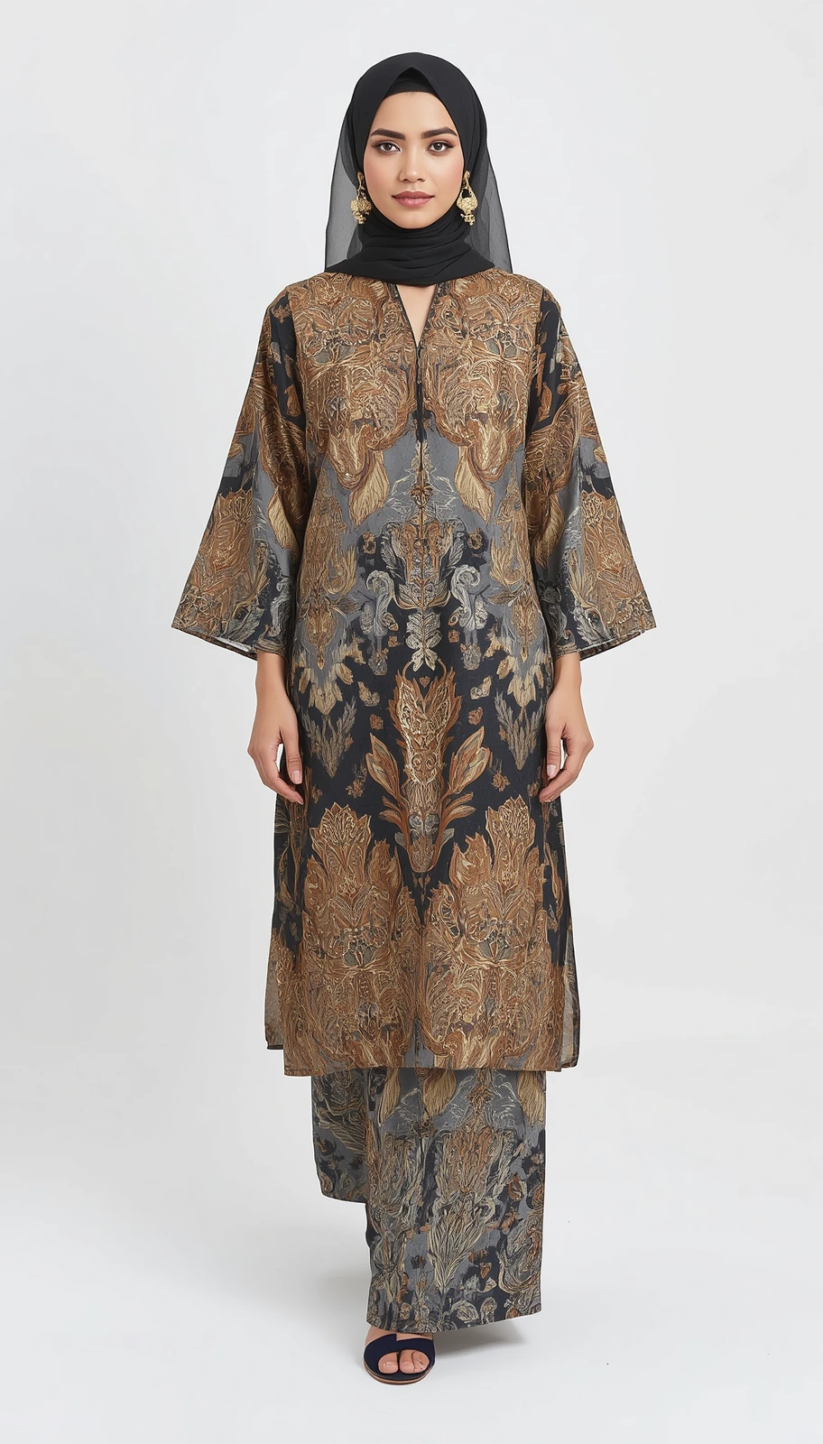 Gamis Batik Parang Modern